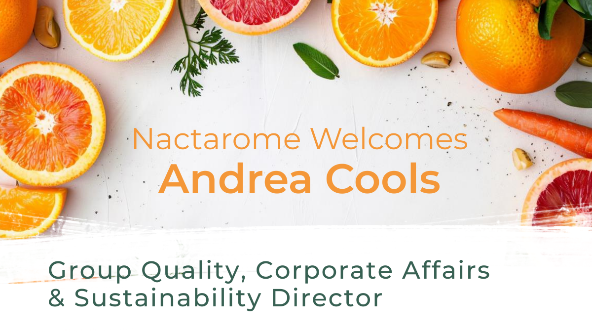 Nactarome Welcomes Andrea Cools as Group Quality, Corporate Affairs & Sustainability Director