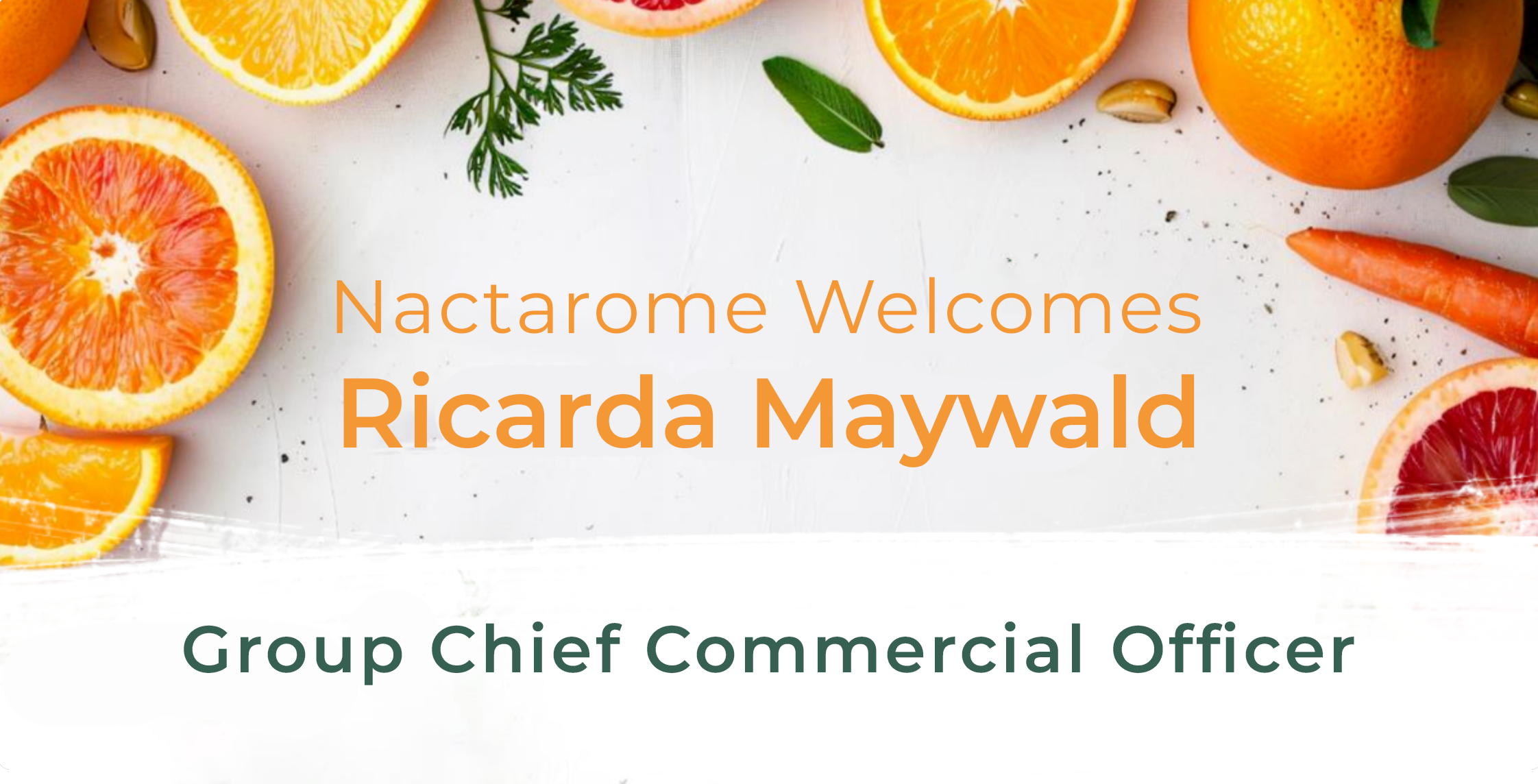 Nactarome dà il benvenuto a Ricarda Maywald come Group Chief Commercial Officer
